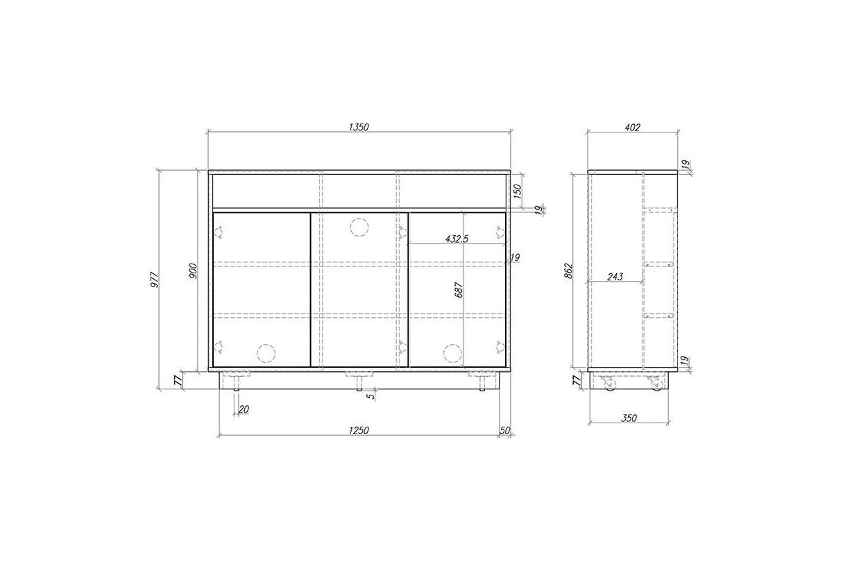 Tillbehör Multibrackets M AV Cabinet TV-Lift 55 tum