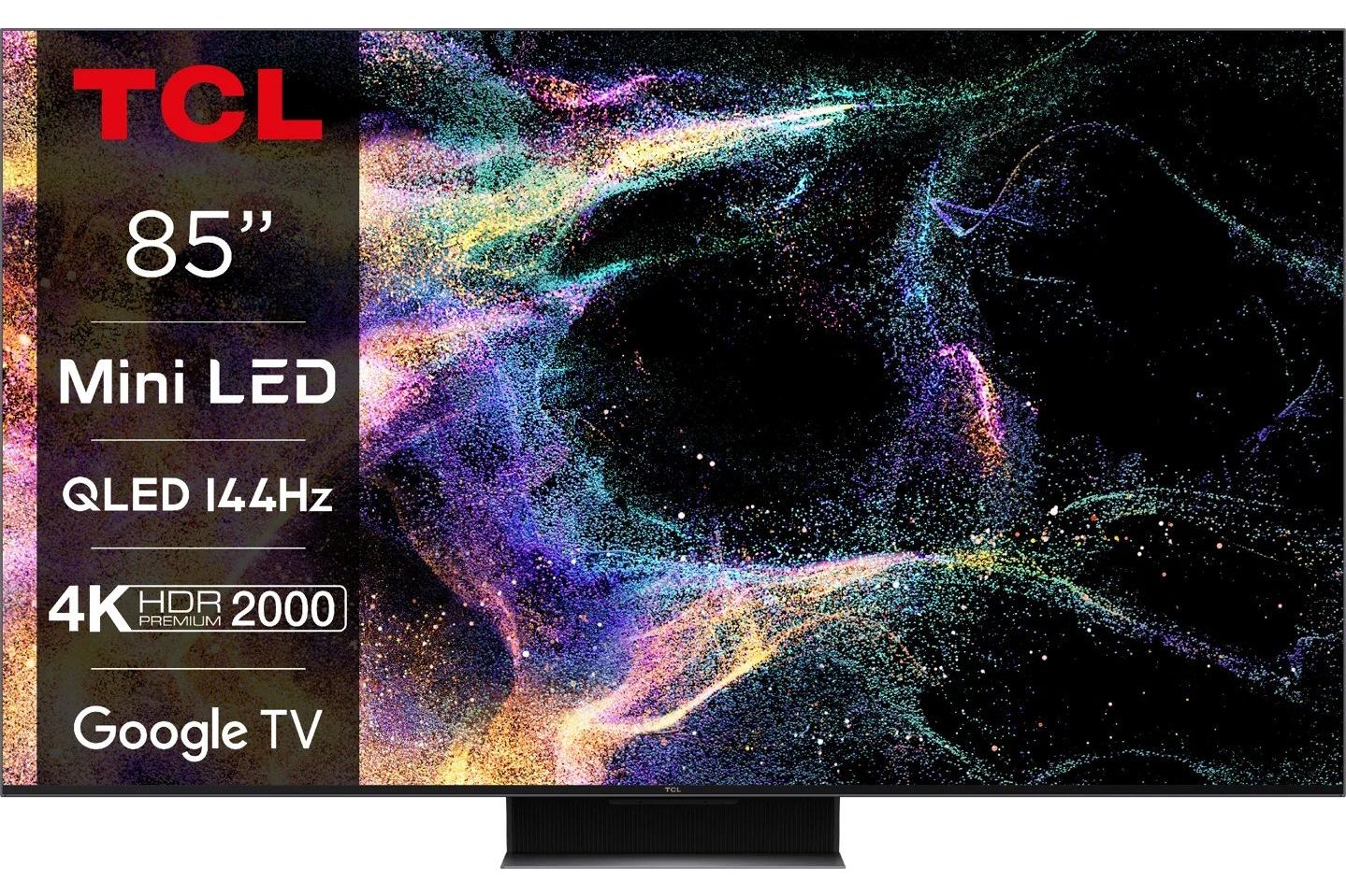 TV-apparater TCL 85C849 85-tums Mini-LED Google-TV