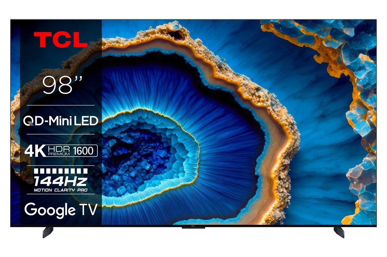 TV-apparater TCL 98C805 QD-Mini LED 4K Google-TV