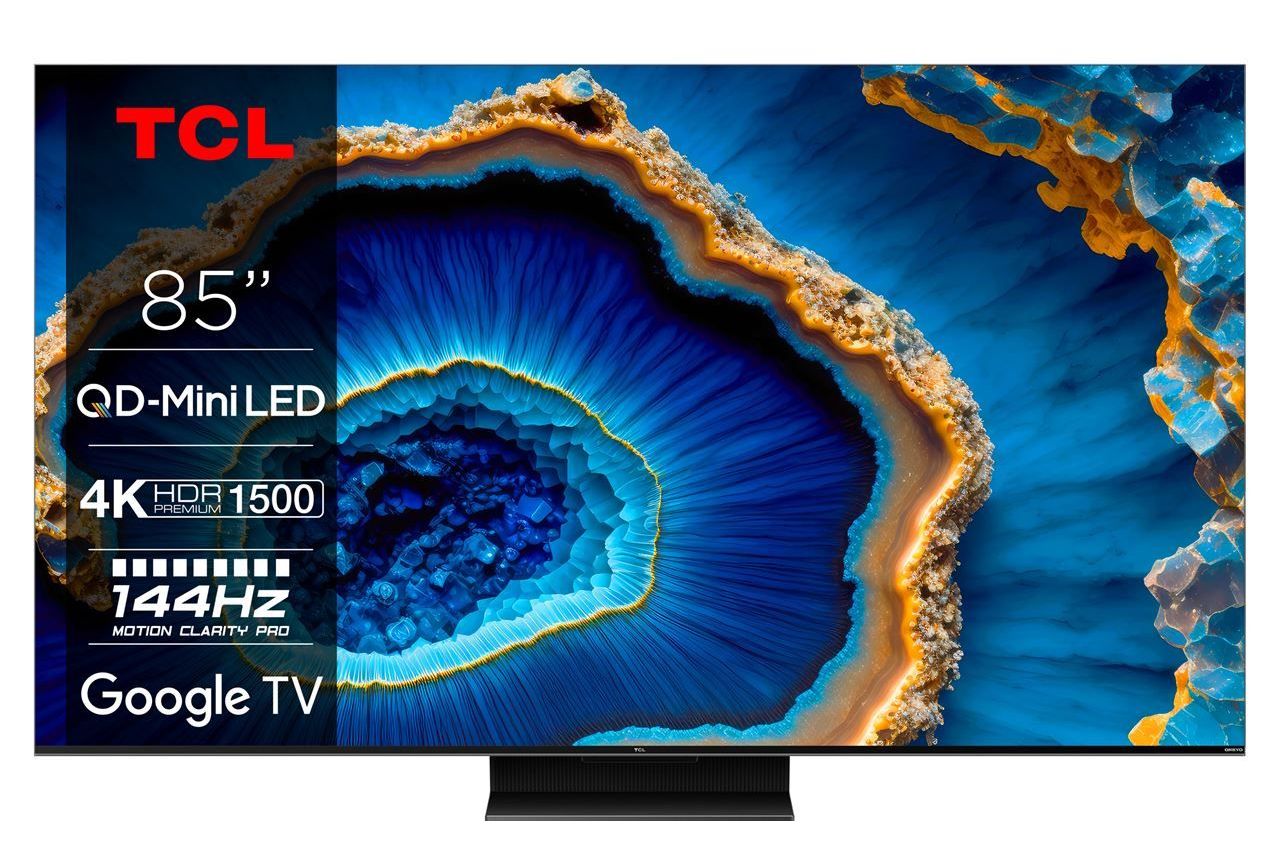 TV-apparater TCL 85C805 QD-Mini LED 4K Google-TV