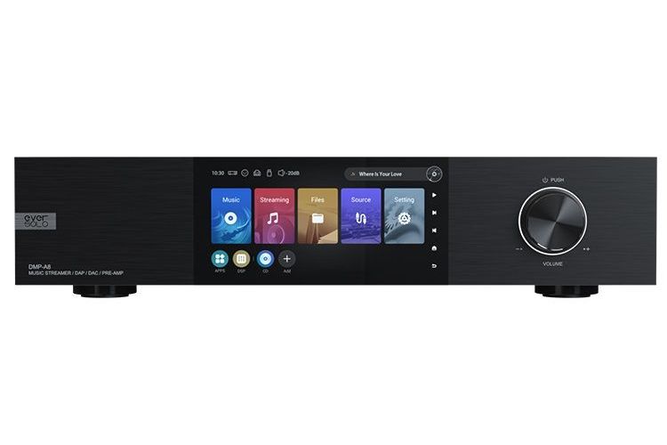 Blu-Ray/Mediaspelare EverSolo DMP-A8 streamer/försteg/DAC Demo