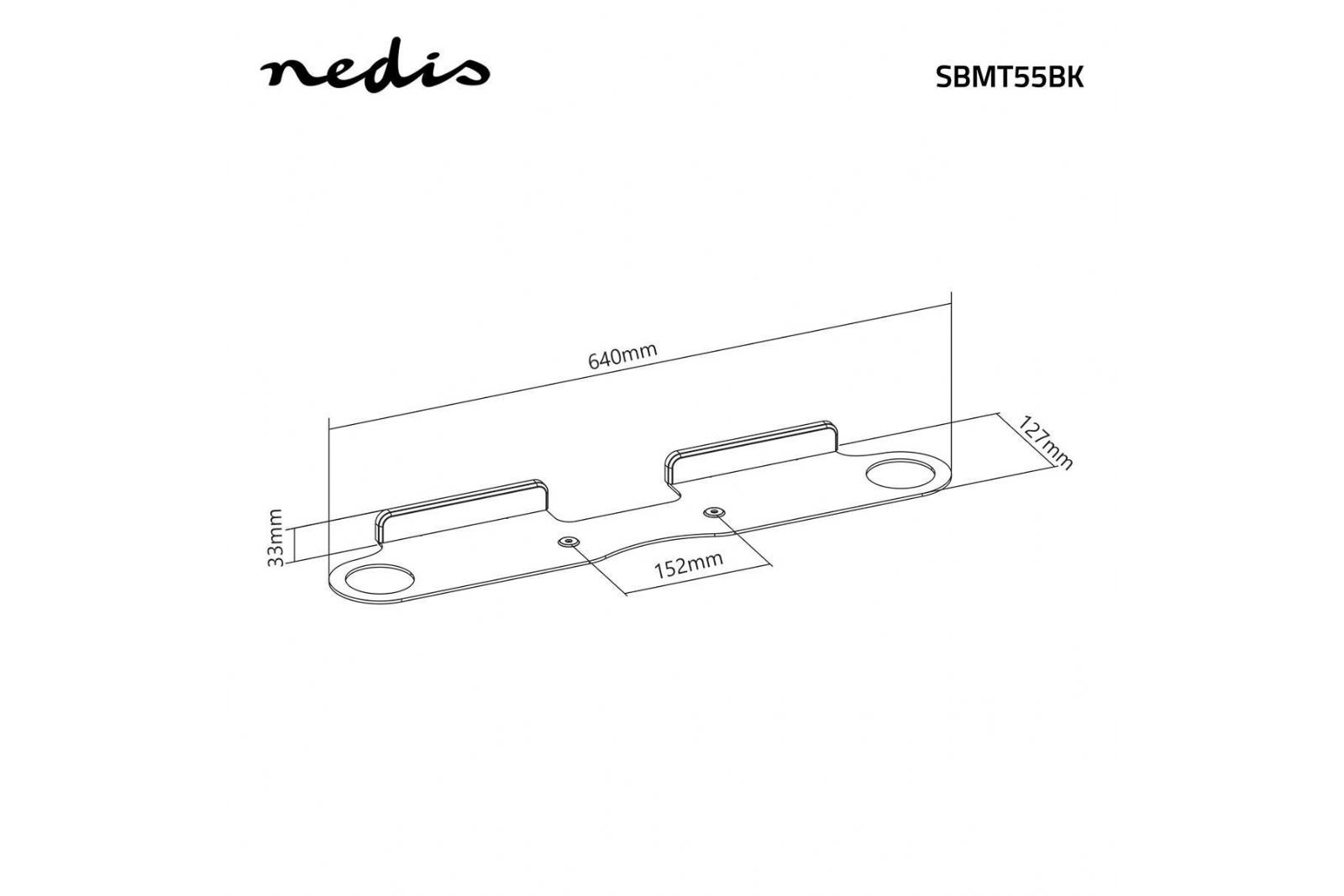 Tillbehör nedis Väggfäste för Sonos BEAM