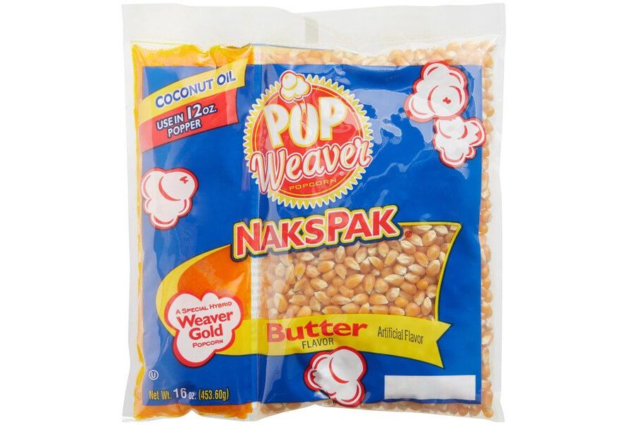 Popcornmaskiner Pop Weaver NaksPak popcorn 12oz, 24-pack