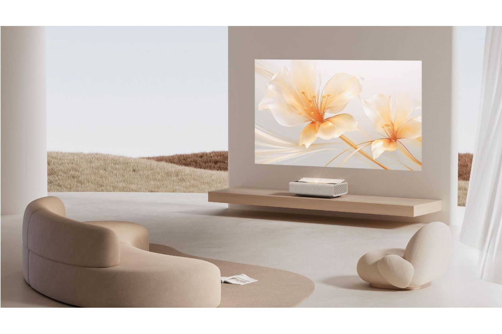 Projektorer XGIMI AURA 2 Smart Art 4K Laser TV Demo Visn