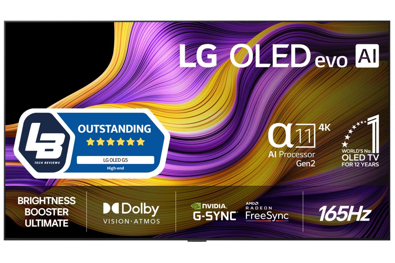 TV-apparater LG OLED77G54LW evo AI G5 4K med väggfäste