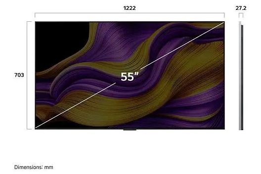 TV-apparater LG OLED55G54LW evo AI G5 4K med väggfäste