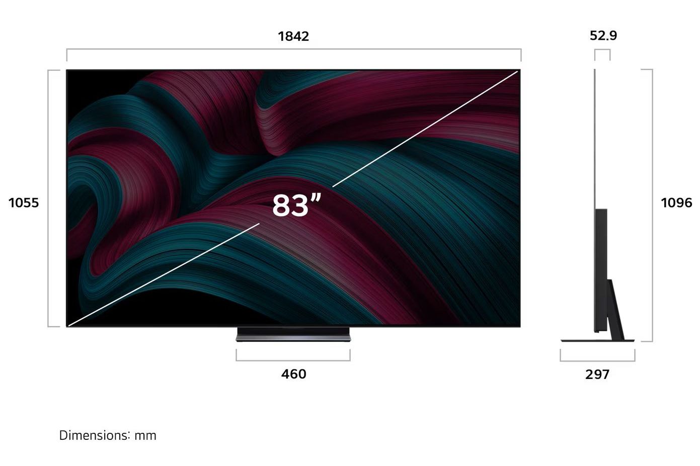 TV-apparater LG OLED83C54LA evo AI C5 4K Smart TV 2025
