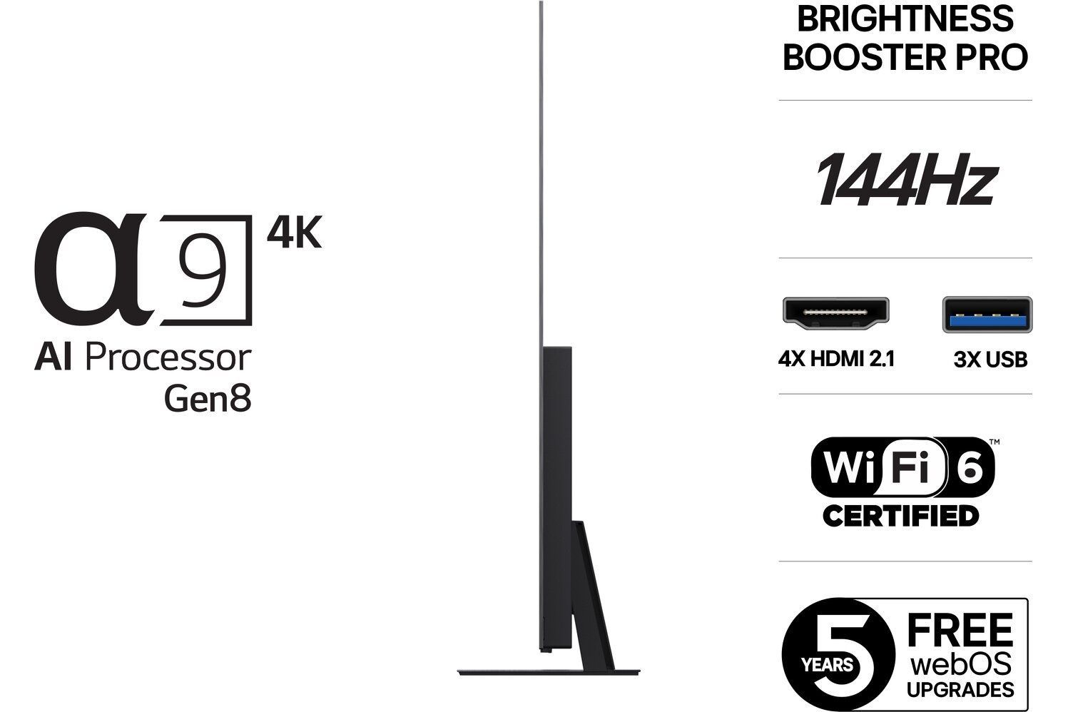 TV-apparater LG OLED65C54LA evo AI C5 4K Smart TV 2025
