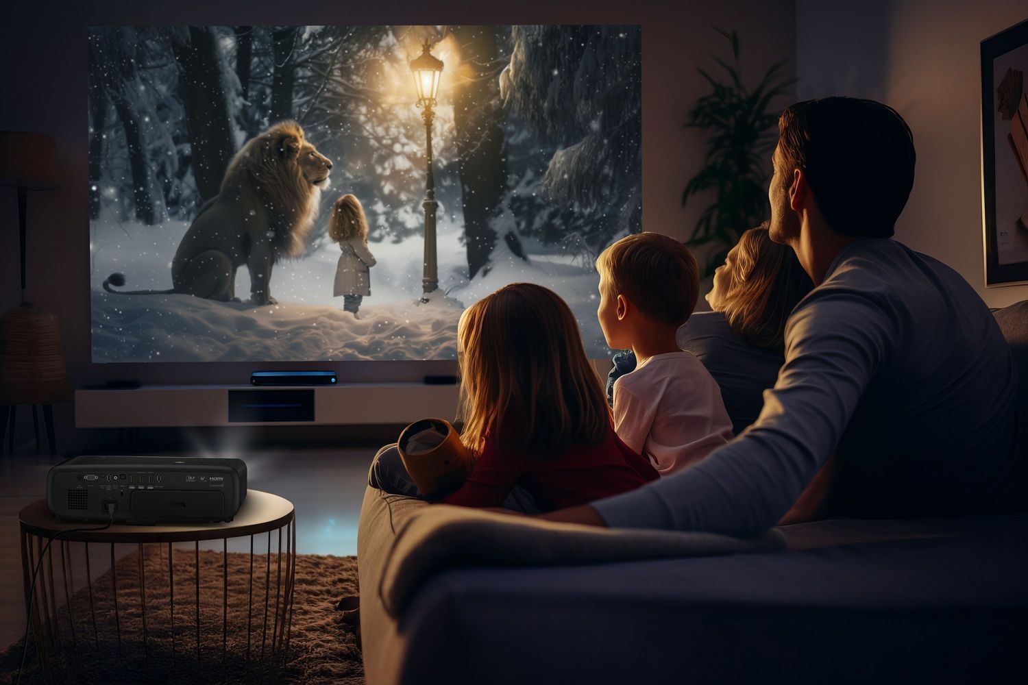 Projektorer BenQ W4100i 4K AI Cinema DLP LED-projektor