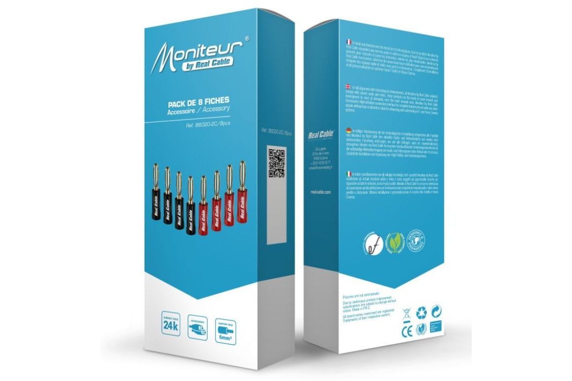 Kablar Real Cable B6020 Banankontakter 8-pack