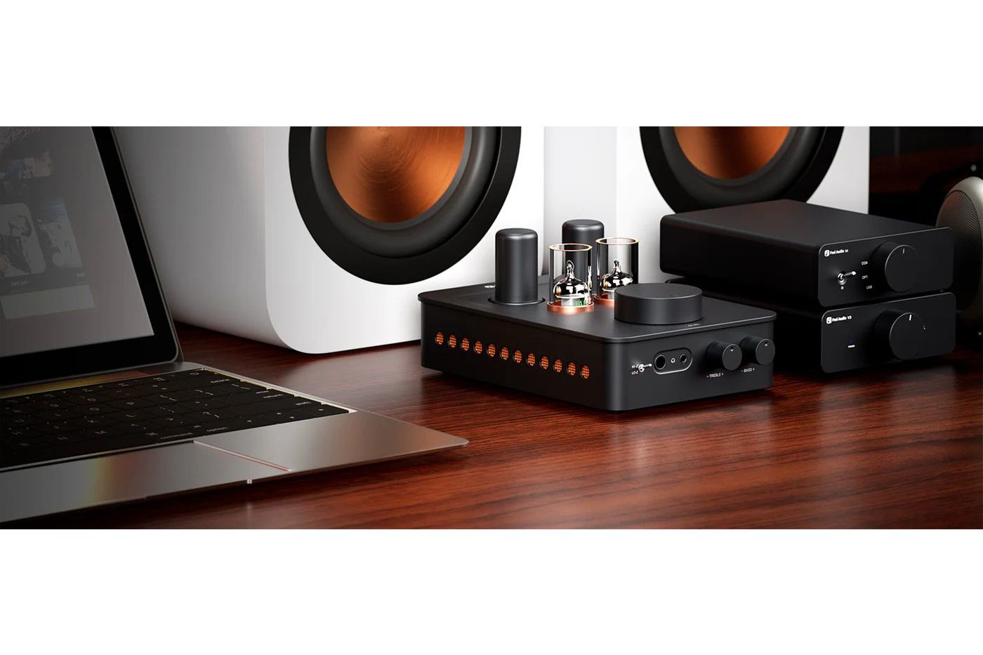 Hörlurar Fosi Audio GR70 rörbaserad hörlursförstärkare