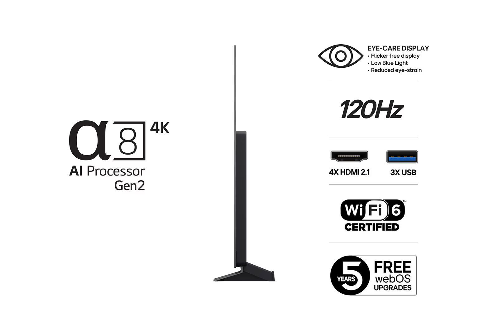 TV-apparater LG OLED83B56LA 4K AI Smart TV 2025