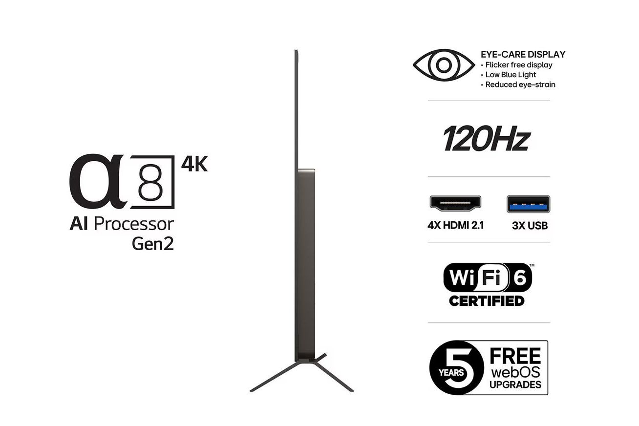TV-apparater LG OLED77B56LA 4K AI Smart TV 2025