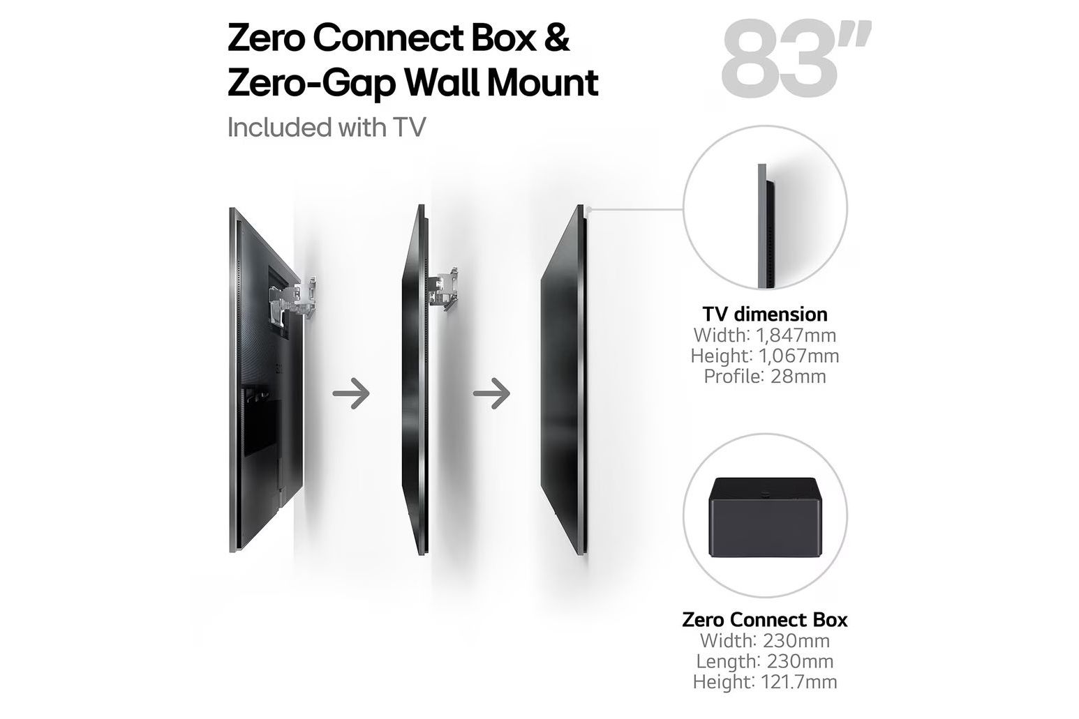 TV-apparater LG OLED83M49LA evo AI M4 4K Smart TV 2024