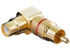 Goobay RCA 90 graders adapter