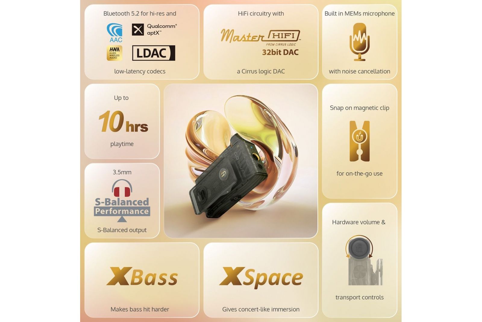 Hörlurar iFi Audio GO blu Air