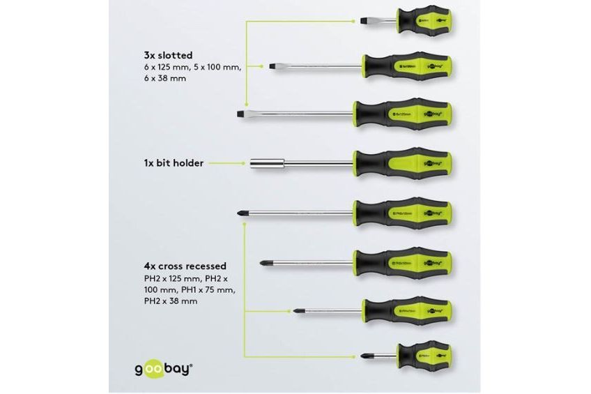 DIY - gör det själv Goobay Skruvmejselset 58-delat