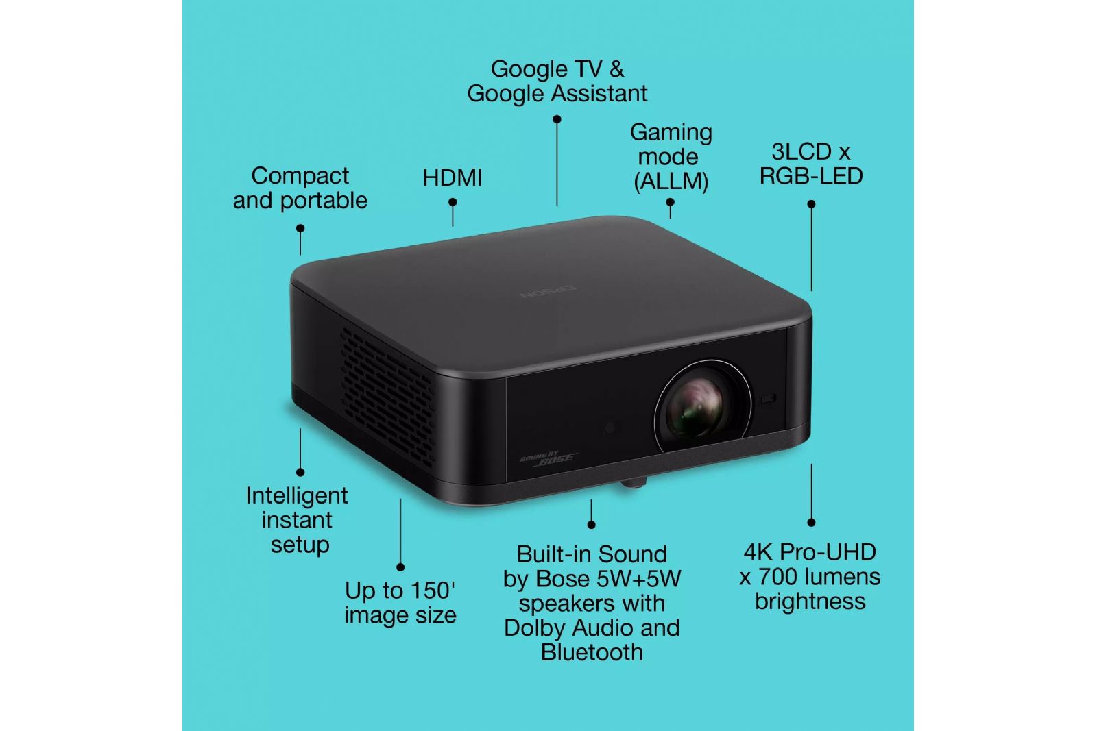 Projektorer Epson Lifestudio Pop EF-62B 4K