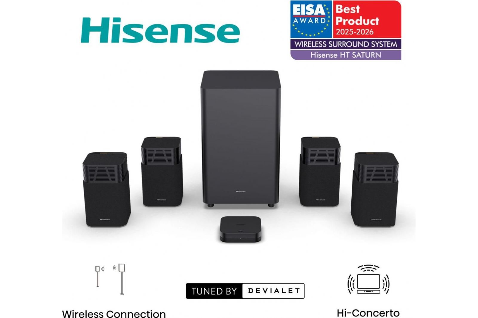 System/Paket Hisense HT Saturn 4.1.2-kanals hembiosystem