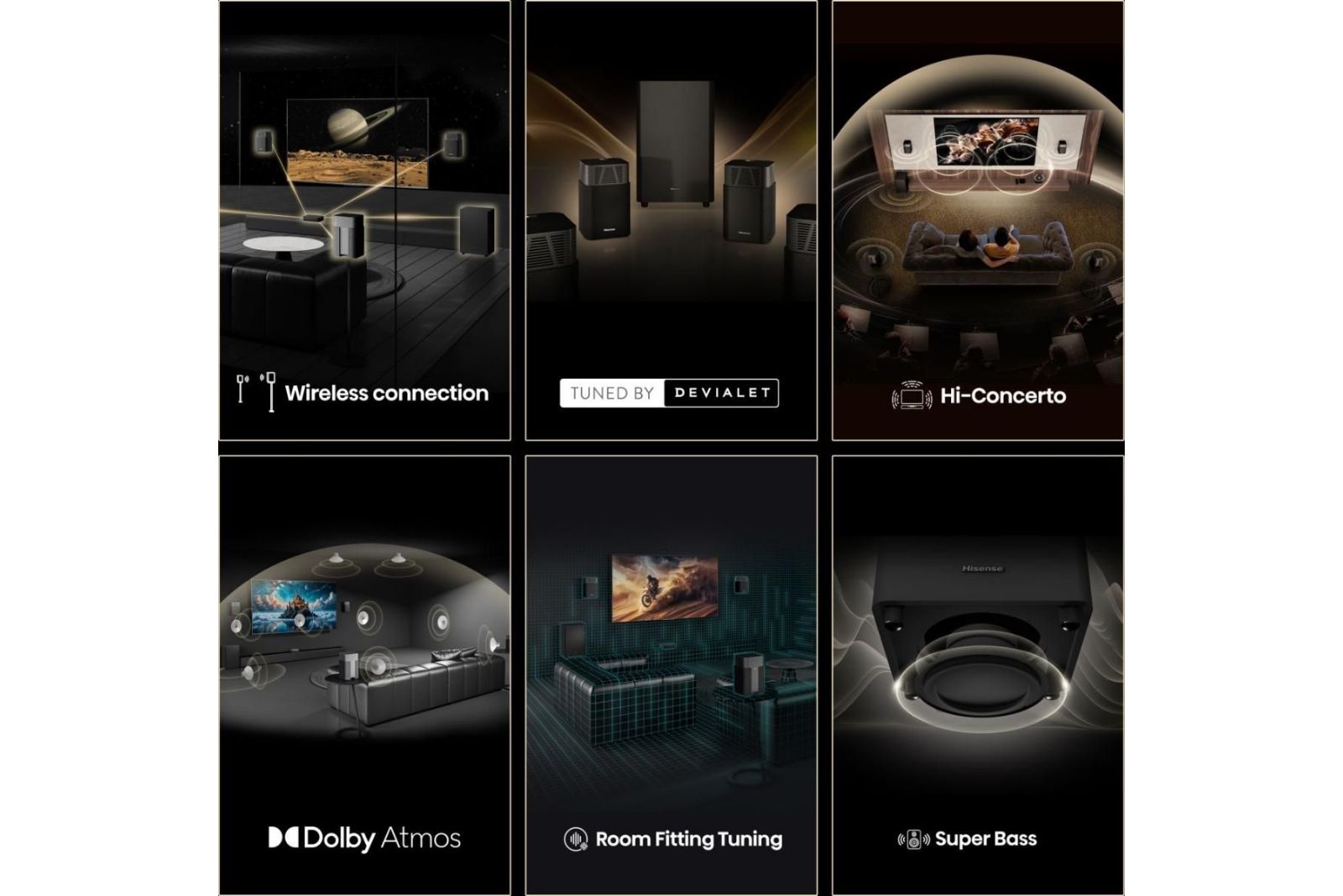 System/Paket Hisense HT Saturn 4.1.2-kanals hembiosystem