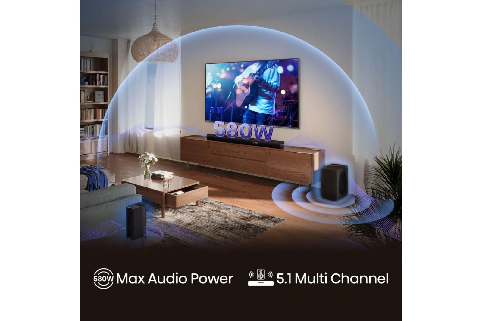 Soundbars Hisense AX5100Q 5.1 Dolby Atmos soundbar