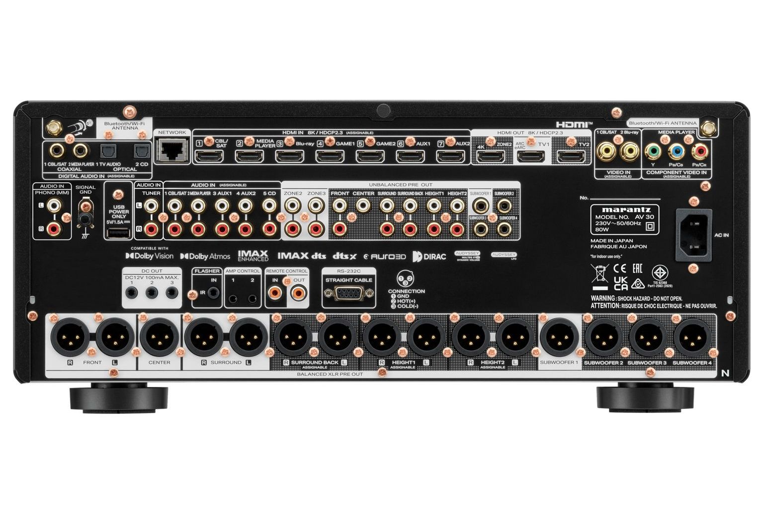 Förstärkare Marantz AV 30 11.4-kanals A/V-försteg