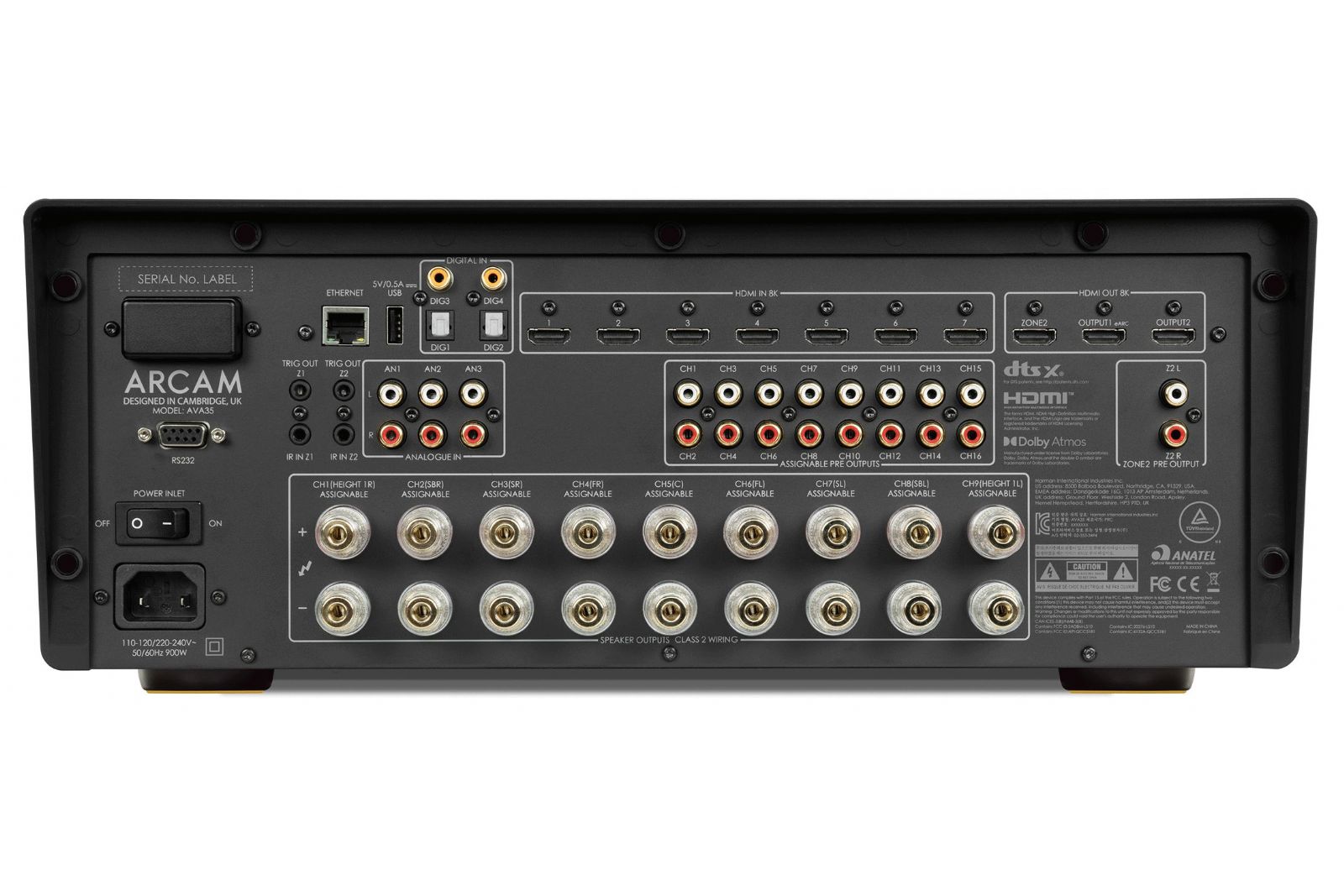 Förstärkare Arcam AVA35 16-kanals A/V-receiver