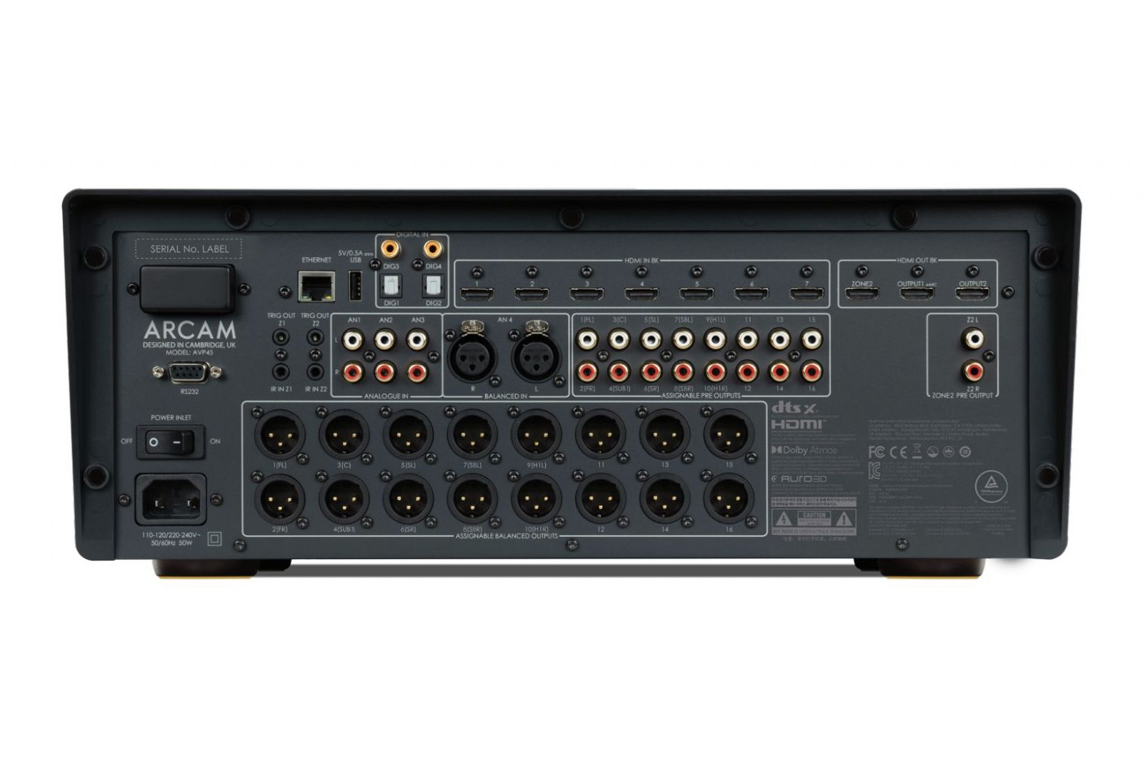 Förstärkare Arcam AVP45 16-kanals referensförsteg
