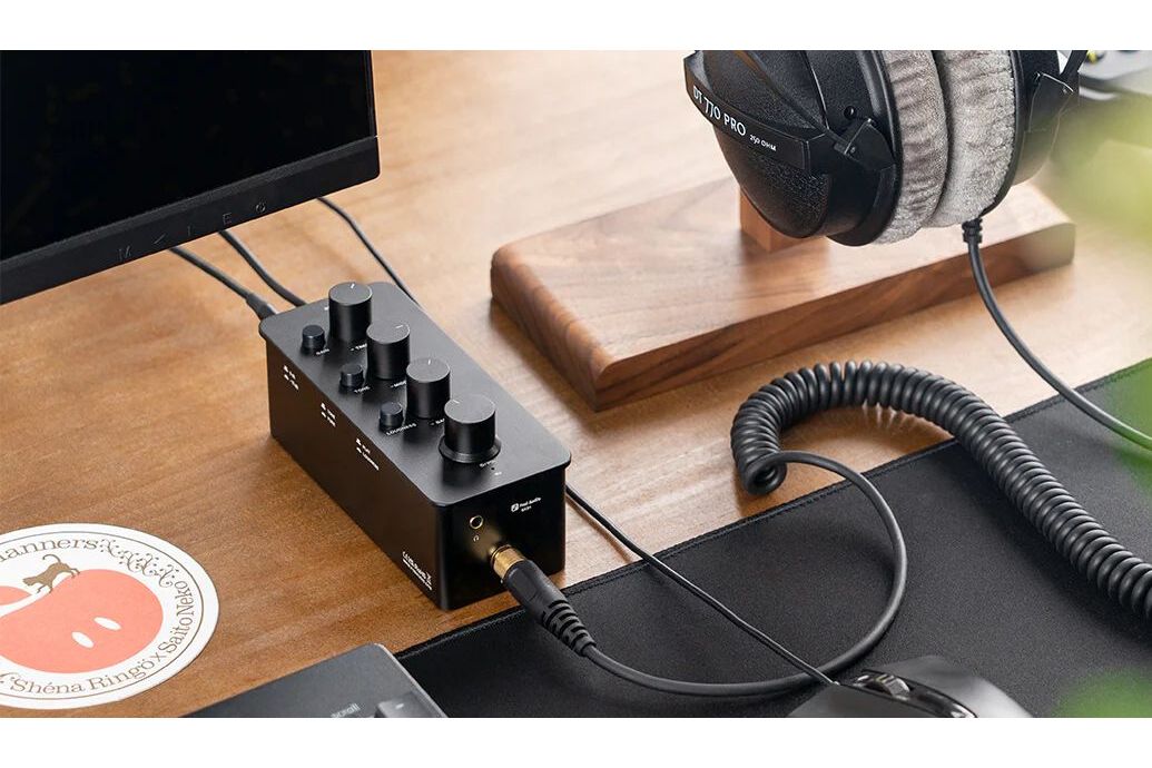 Hörlurar Fosi Audio SK01 hörlursförstärkare och försteg