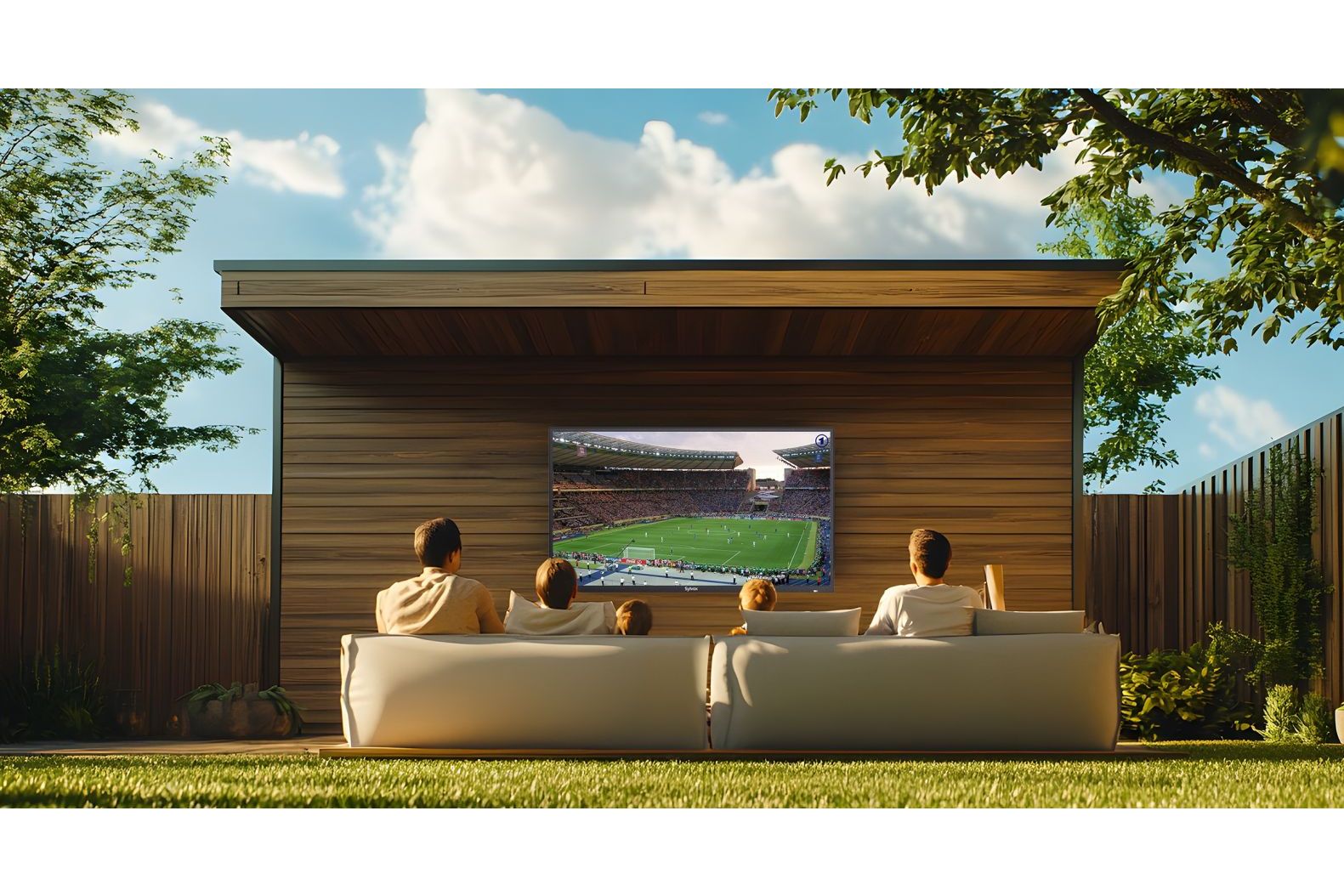 TV-apparater Sylvox Pool Pro 2.0 65-tum Google TV utomhus TV