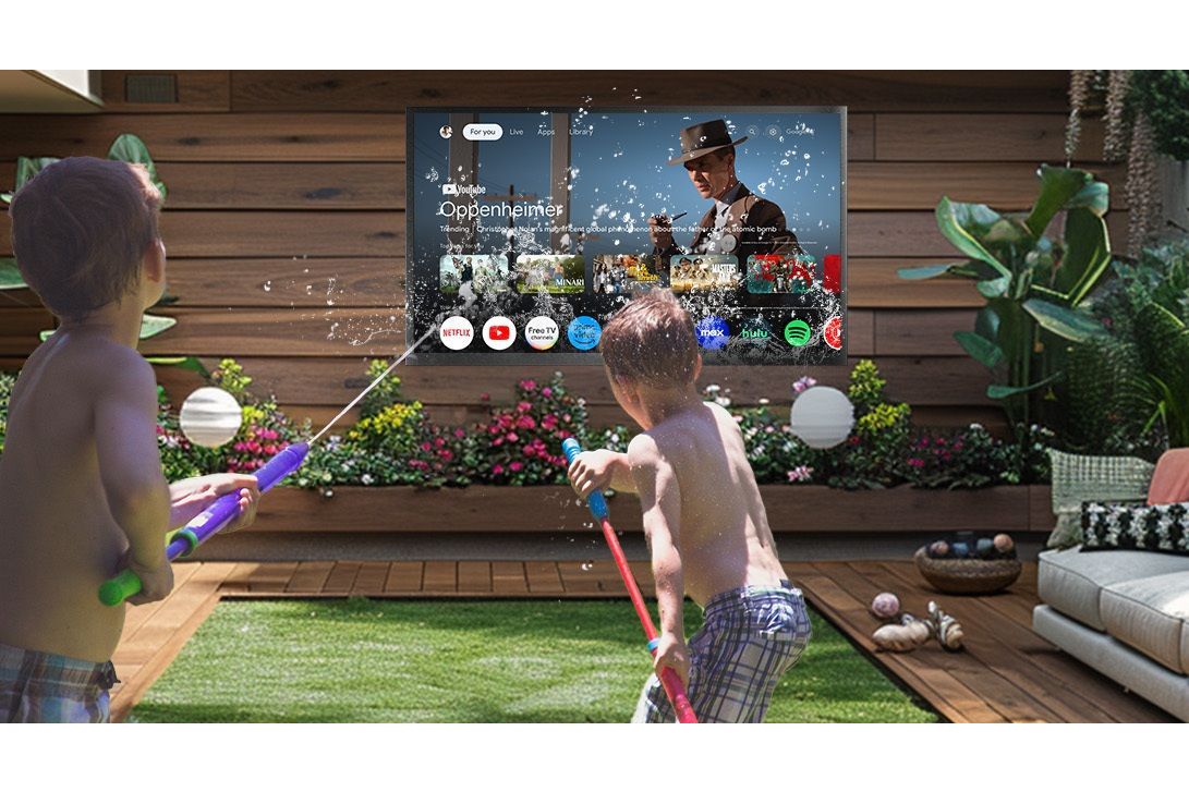 TV-apparater Sylvox Deck Pro QLED 2.0 65-tums utomhus TV