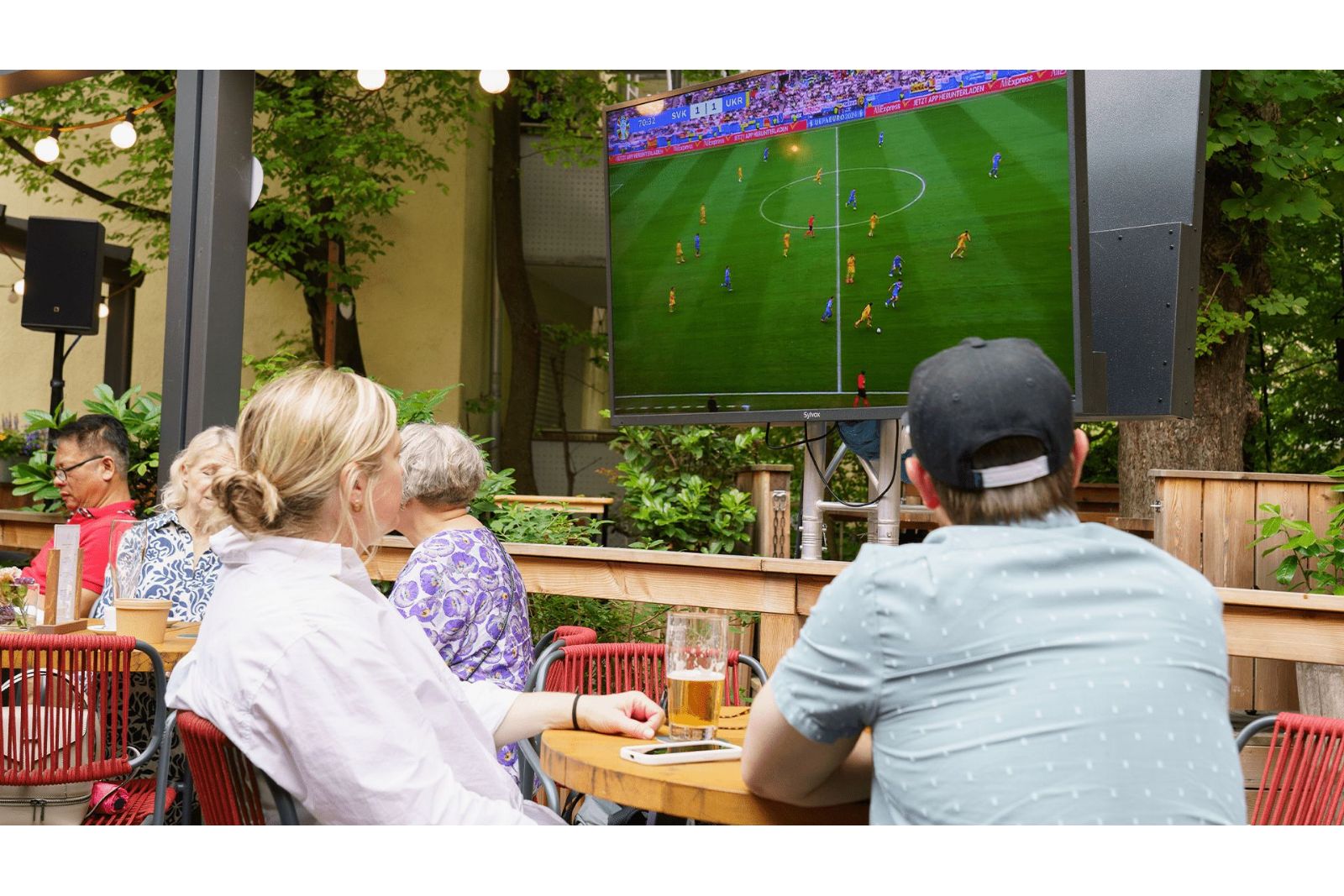 TV-apparater Sylvox Deck Pro 2.0 75-tum Google TV utomhus TV