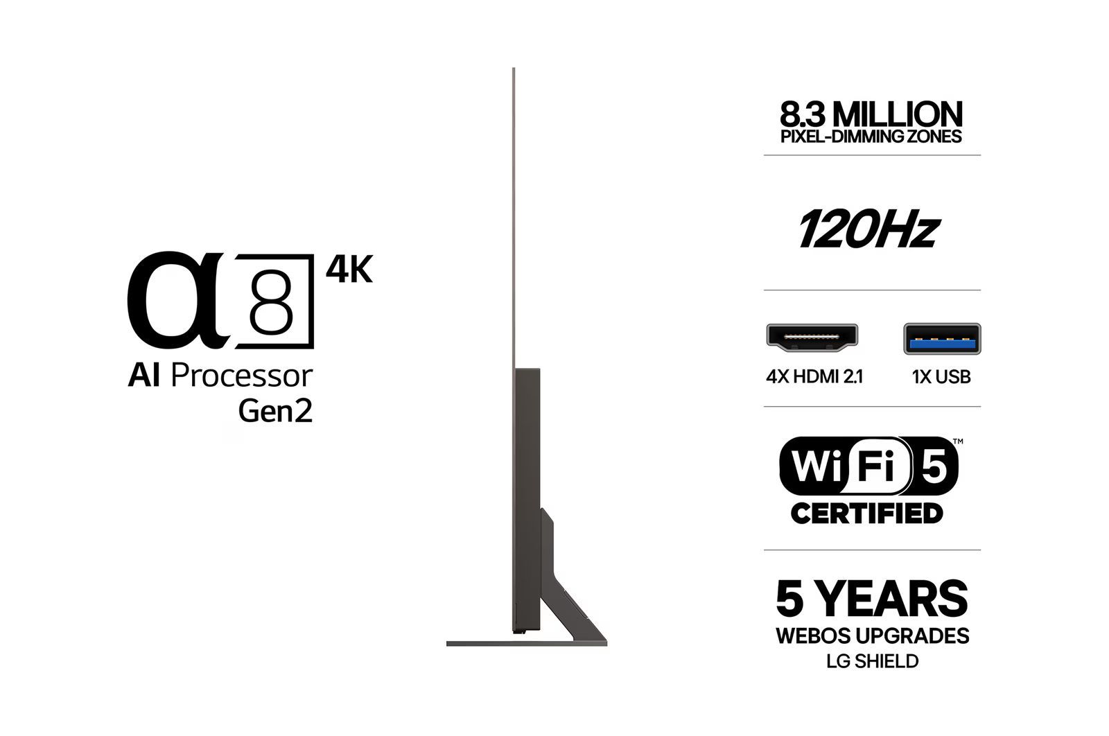 TV-apparater LG OLED77B6ELC 4K AI Smart-TV 2026
