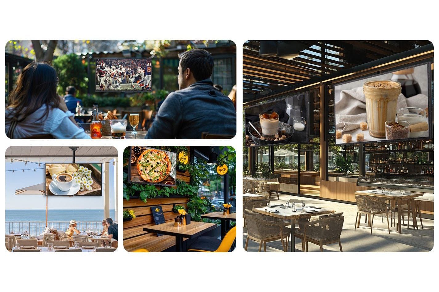 TV-apparater Sylvox Deck Pro 2.0 75-tum Google TV utomhus TV