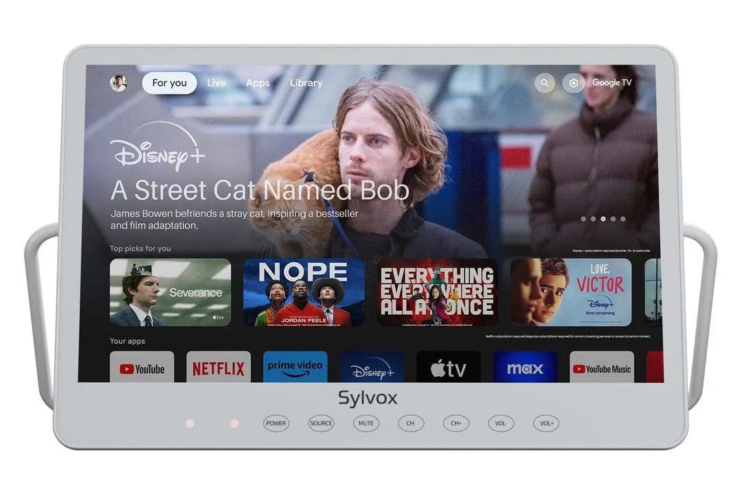 TV-apparater Sylvox 15.6-tums Portabel Vattentät Smart-TV