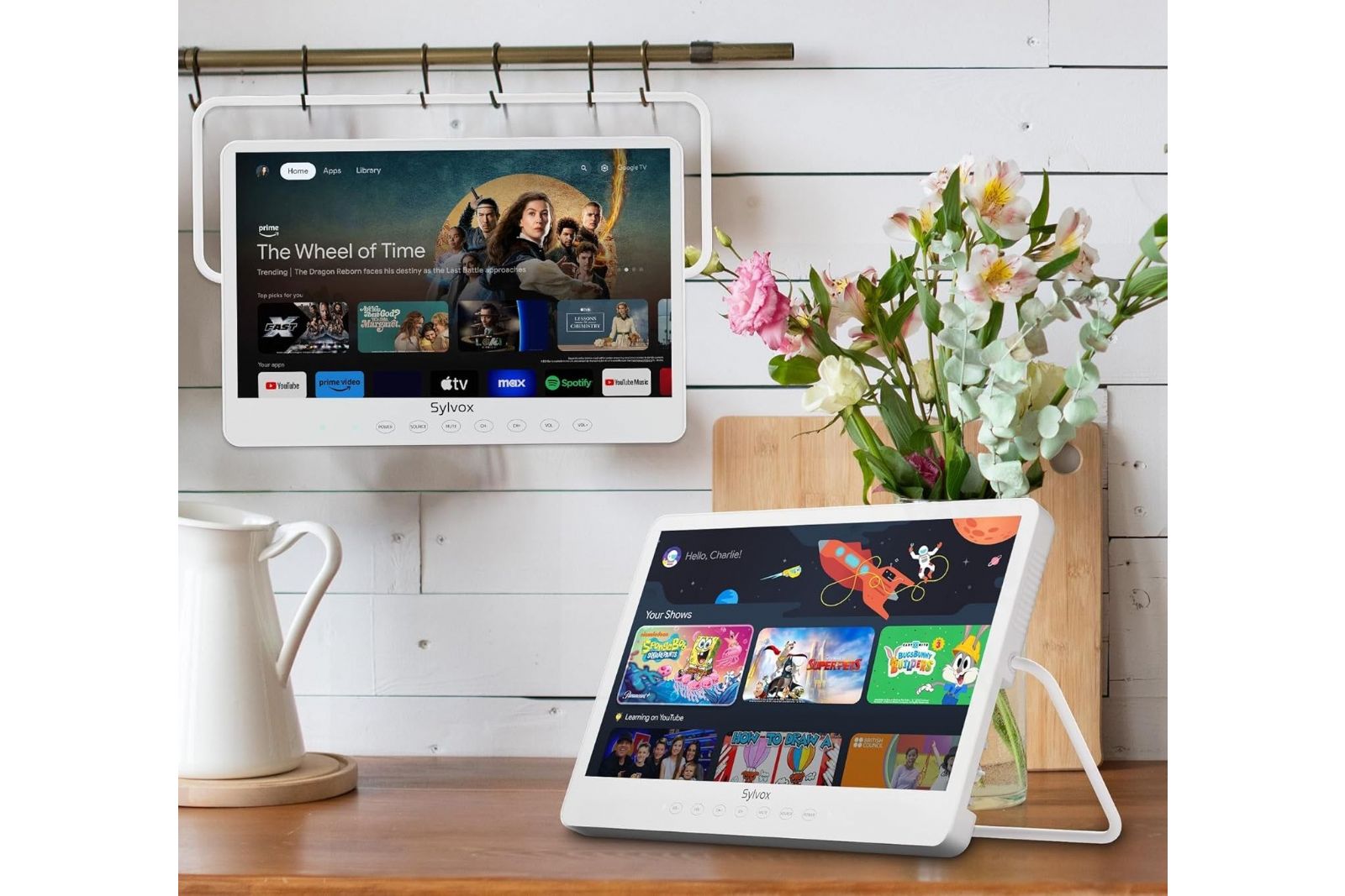 TV-apparater Sylvox 15.6-tums Portabel Vattentät Smart-TV