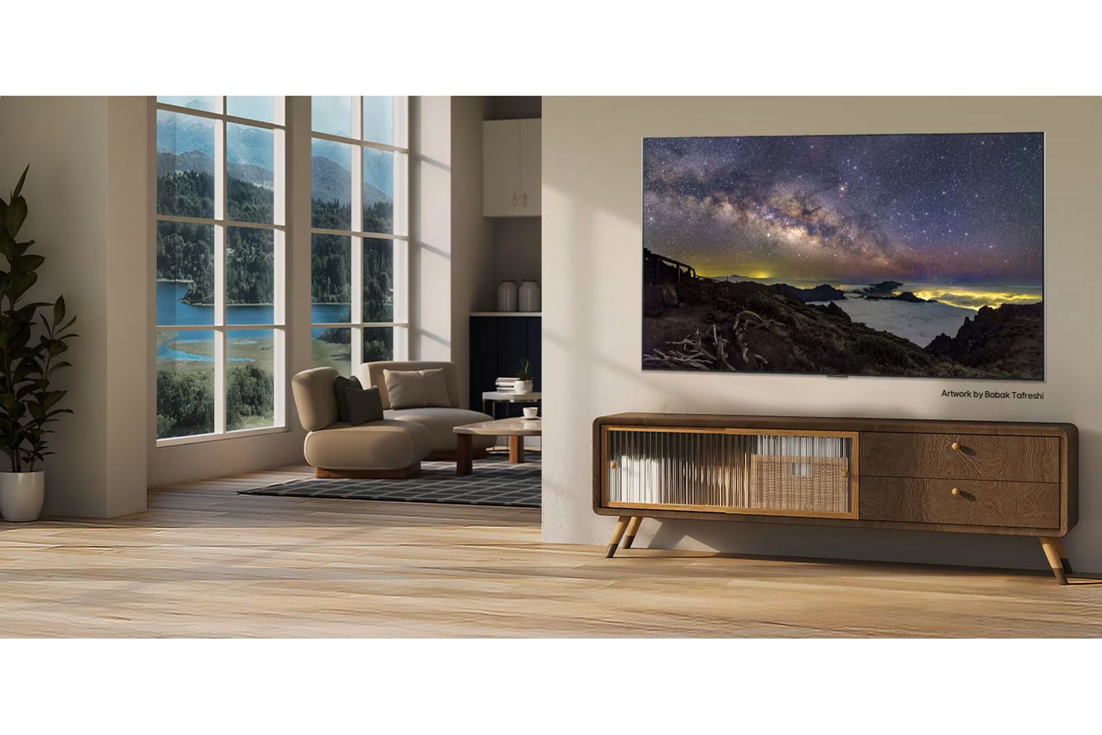 TV-apparater LG OLED65G64LW evo AI G6 med väggfäste