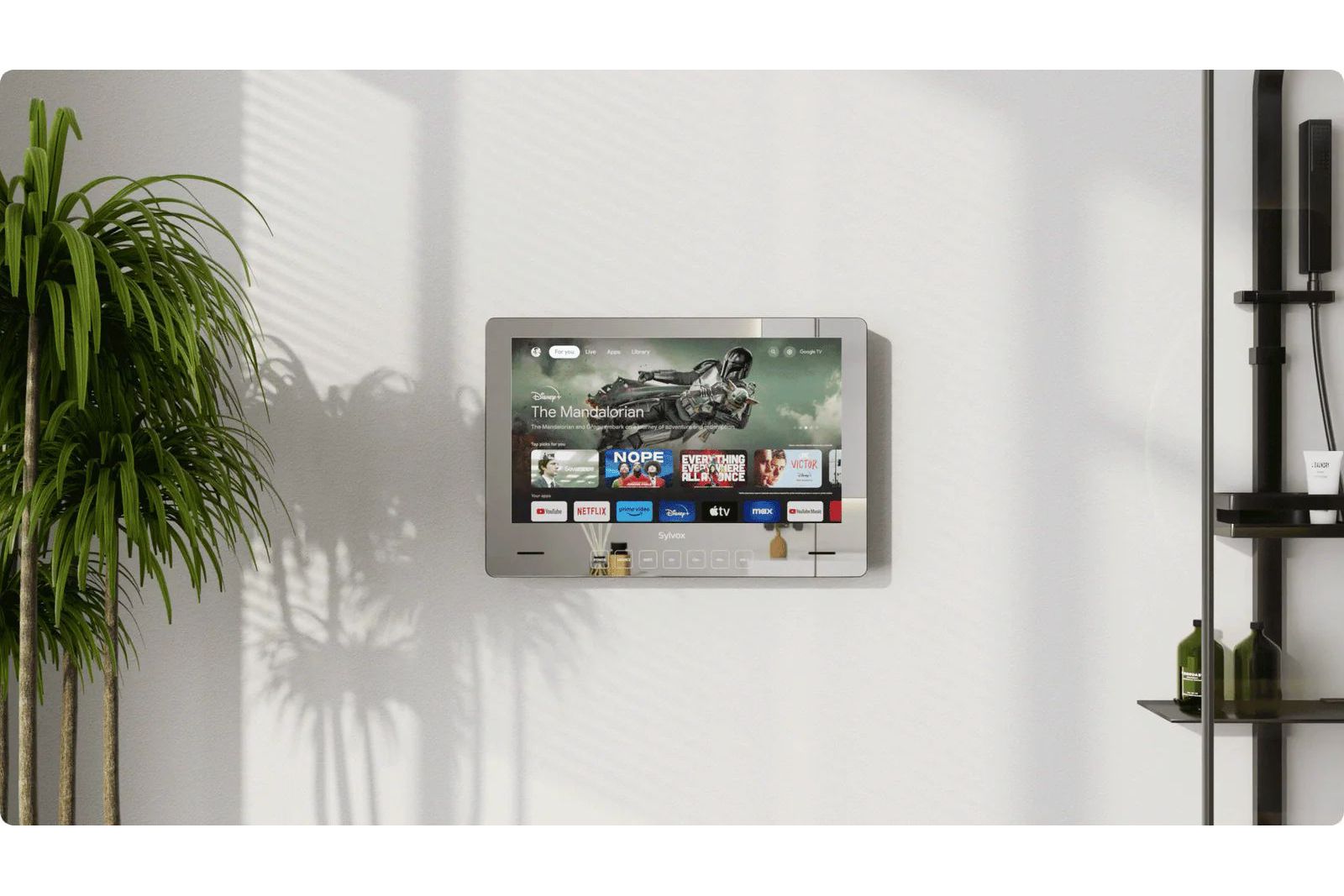TV-apparater Sylvox 32-tums smart badrumsspegel-TV