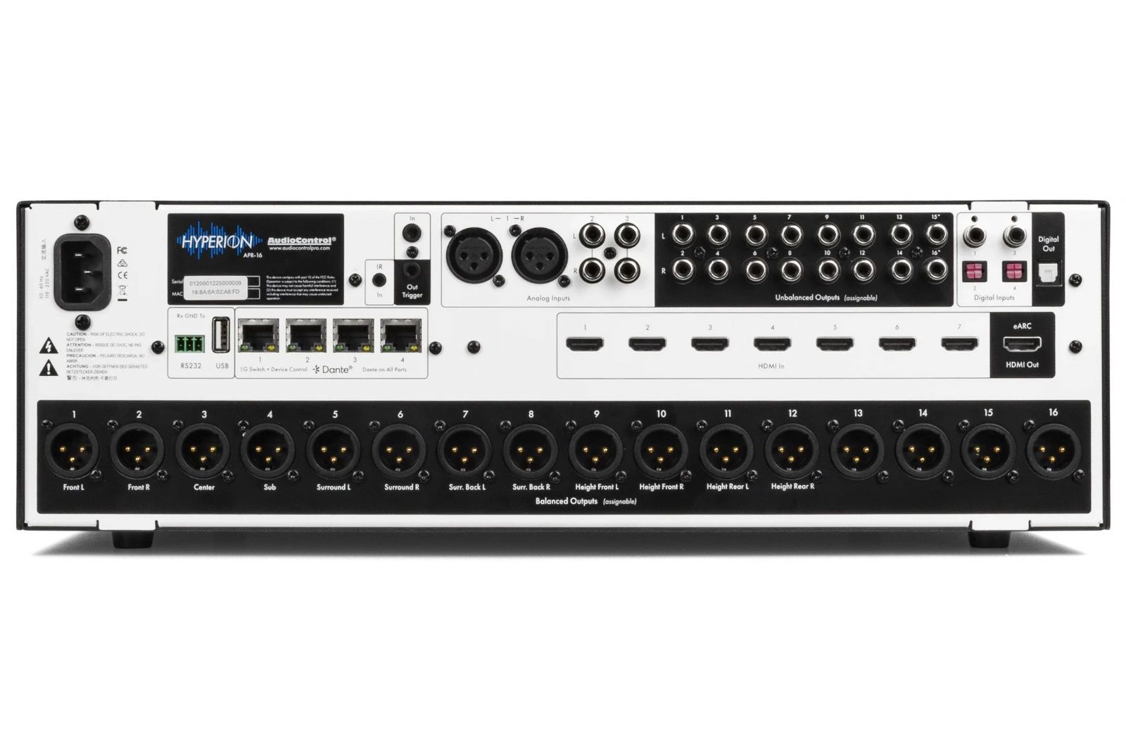 Förstärkare Hyperion APR-16 16-kanals A/V-processor