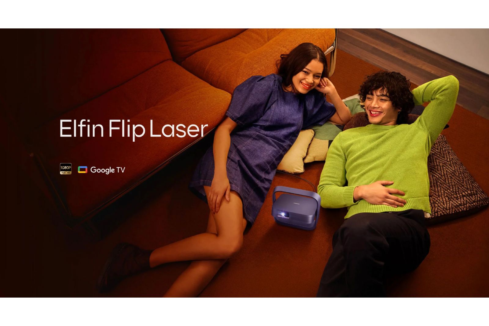 Projektorer XGIMI Elfin Flip Laser 1080p Google-TV
