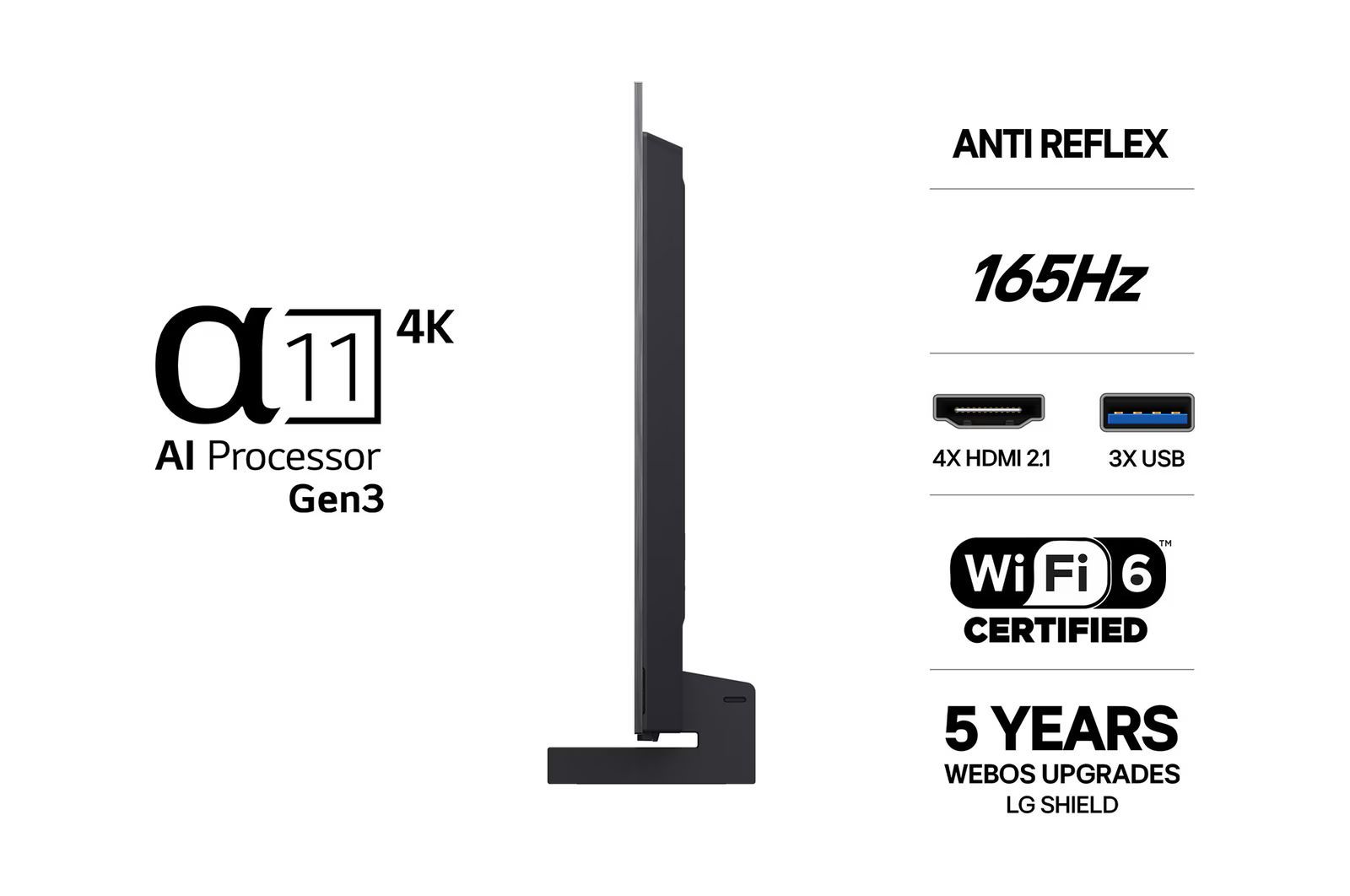 TV-apparater LG OLED42C64LA evo AI 4K Smart TV 2026