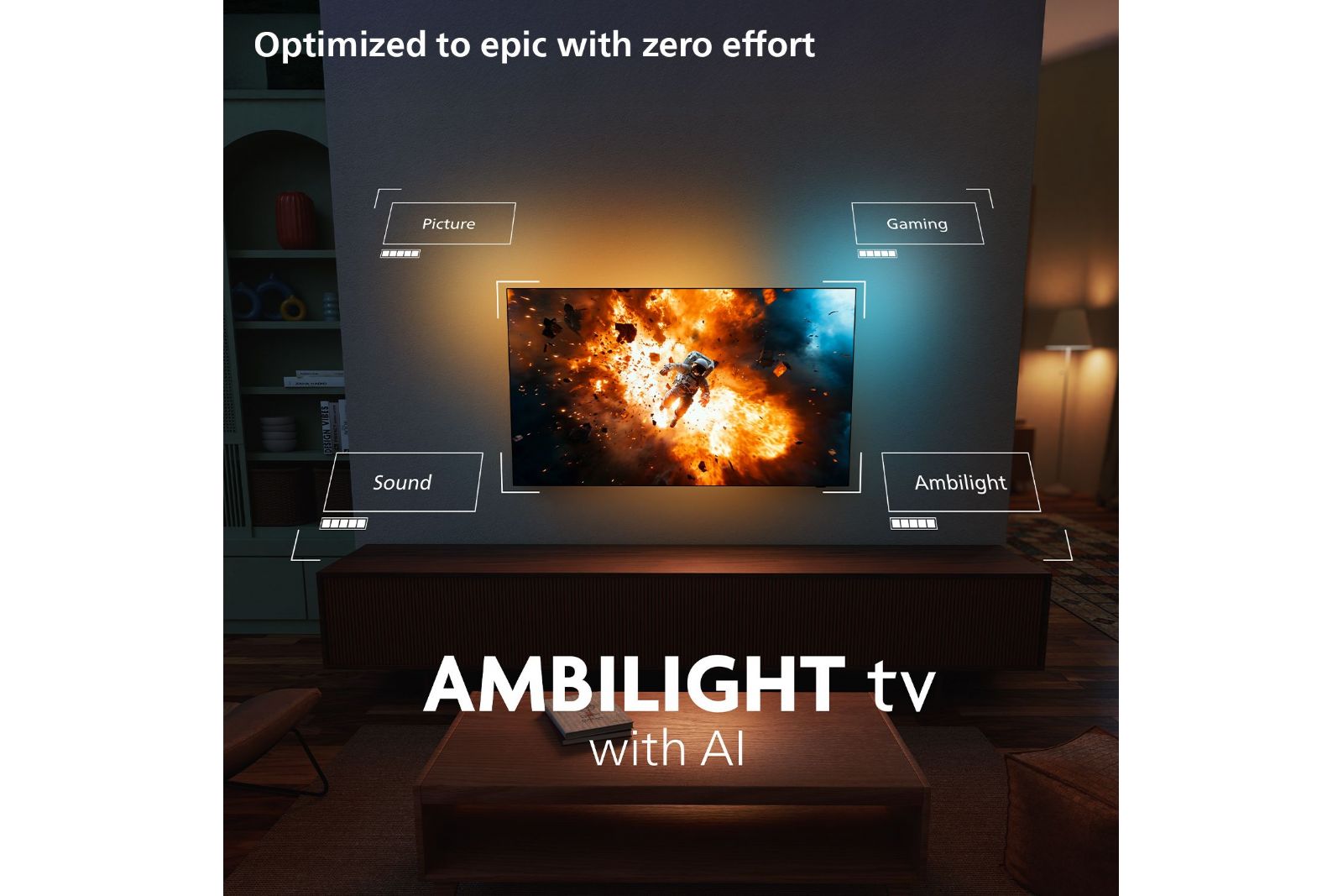 TV-apparater Philips 65OLED951 OLED+ Ambilight Smart TV