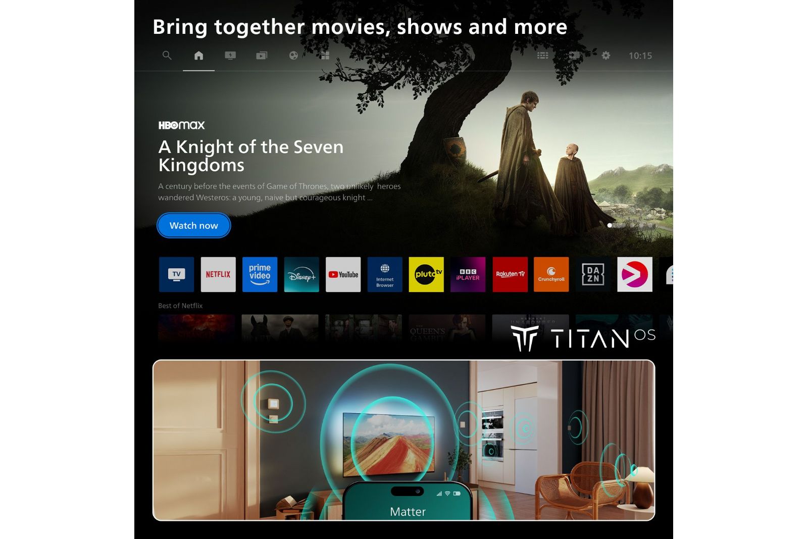 TV-apparater Philips 77OLED811 4K Ambilight Smart-TV 2026