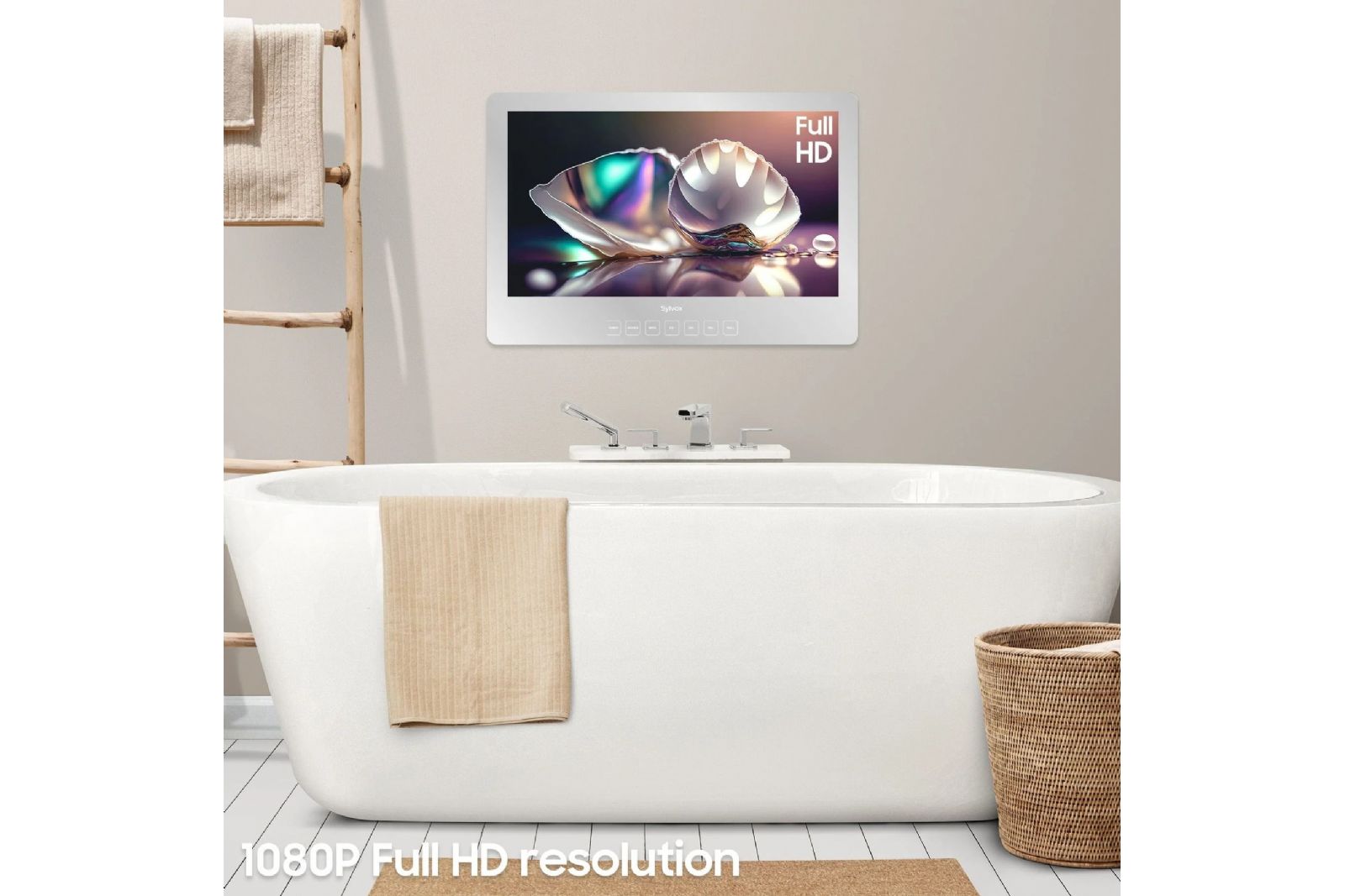 TV-apparater Sylvox Smart Spegel TV 24 tum för badrum